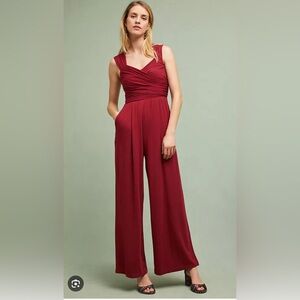 moulenette soeurs molly red jumpsuit (Anthropologie)